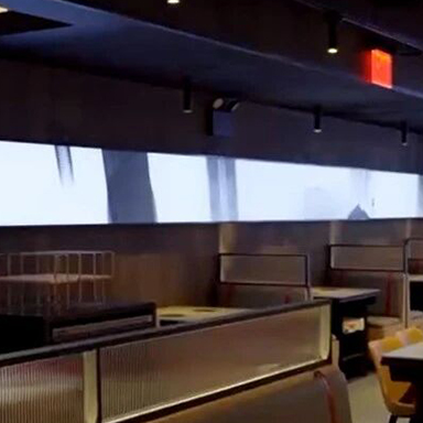 EXCO Vision's Small-pitch Screens Applied in The Dolar Shop Hotpot Restaurant in New York